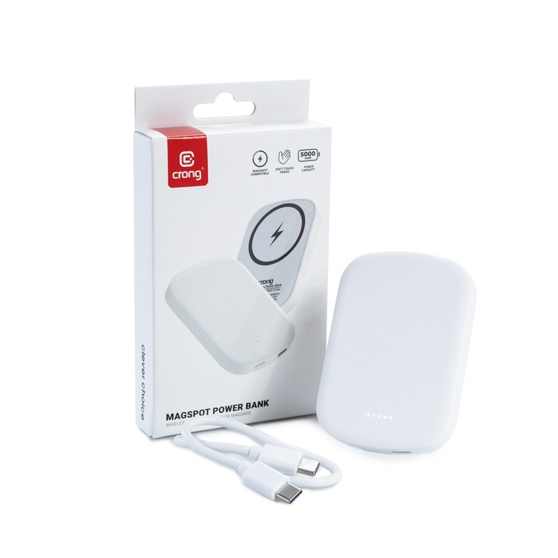 Bezprzewodowy power bank ultra slim MagSpot z MagSafe 5000mA… | PartsPC.pl