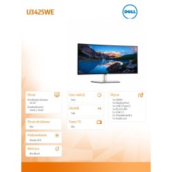 Monitor U3425WE 34.14 cala IPS Black/Curved/120Hz/WQHD/3440x… | PartsPC.pl