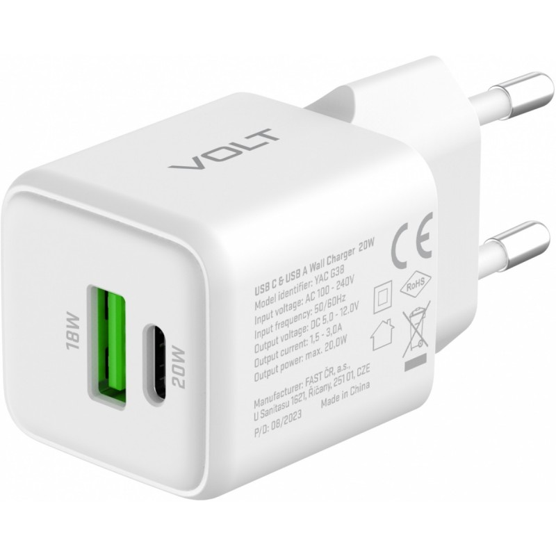 Ładowarka sieciowa USB C/A 20W/18W 3A Power delivery 3.0 QC3… | PartsPC.pl