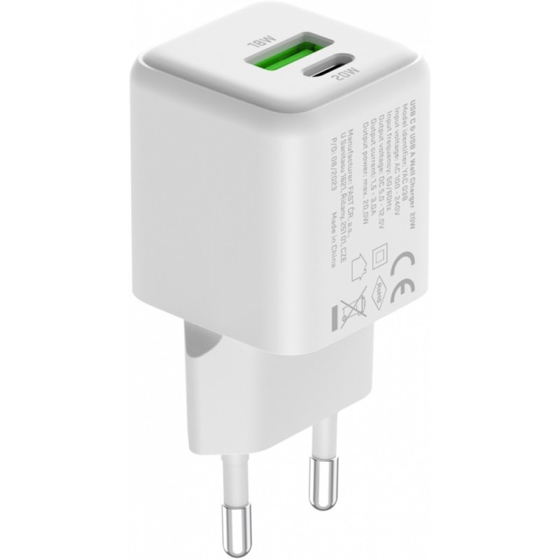Ładowarka sieciowa USB C/A 20W/18W 3A Power delivery 3.0 QC3… | PartsPC.pl
