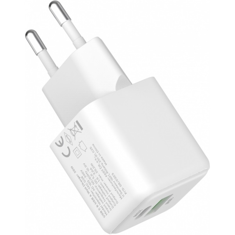 Ładowarka sieciowa USB C/A 20W/18W 3A Power delivery 3.0 QC3… | PartsPC.pl