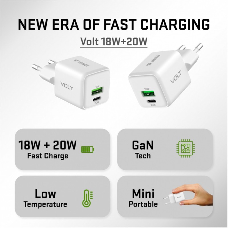 Ładowarka sieciowa USB C/A 20W/18W 3A Power delivery 3.0 QC3… | PartsPC.pl