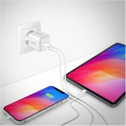 Ładowarka sieciowa USB C/A 20W/18W 3A Power delivery 3.0 QC3… | PartsPC.pl