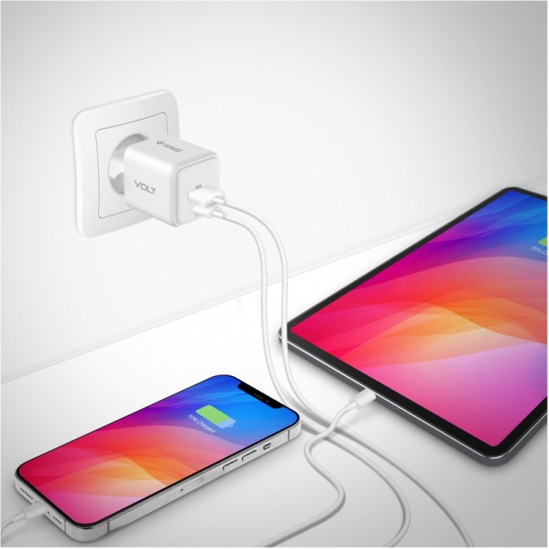 Ładowarka sieciowa USB C/A 20W/18W 3A Power delivery 3.0 QC3… | PartsPC.pl