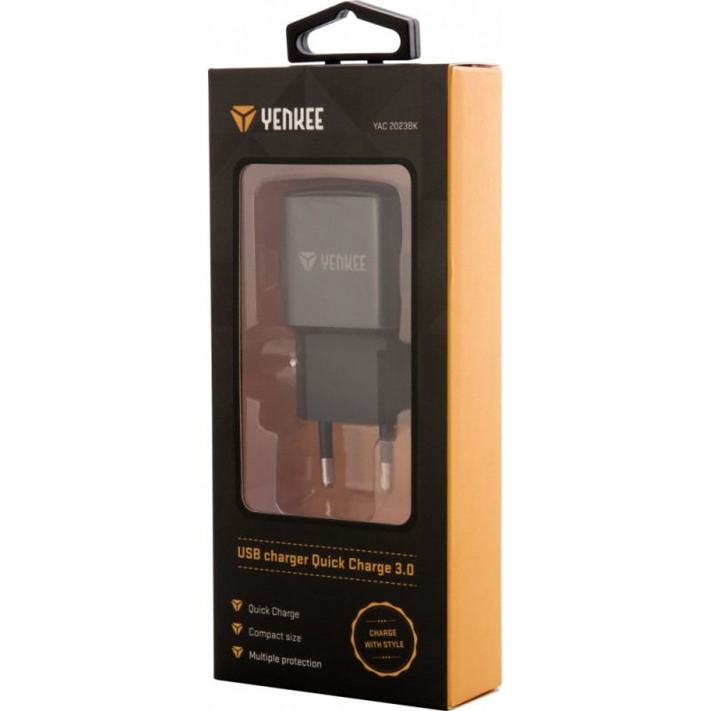 Ładowarka sieciowa USB C 18W 3A Quick Charge 3.0 | PartsPC.pl