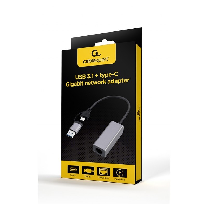 Karta sieciowa USB 3.1 USB-A/USB-C | PartsPC.pl