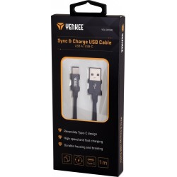 Kabel USB A 2.0 / USB C transfer danych 480Mb/s /3A | PartsPC.pl