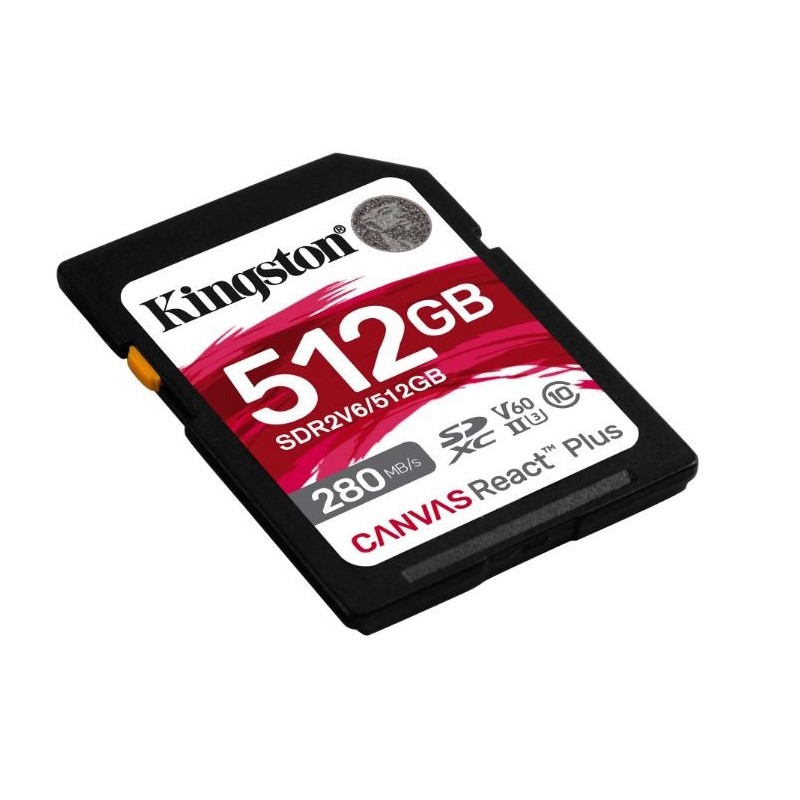 Karta pamięci SD 512GB React Plus 280/150/MB/s U3 V60 | PartsPC.pl