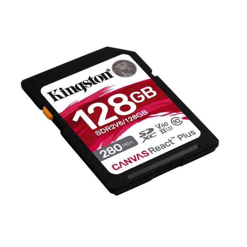 Karta pamięci SD 128GB React Plus 280/100/MB/s U3 V60 | PartsPC.pl