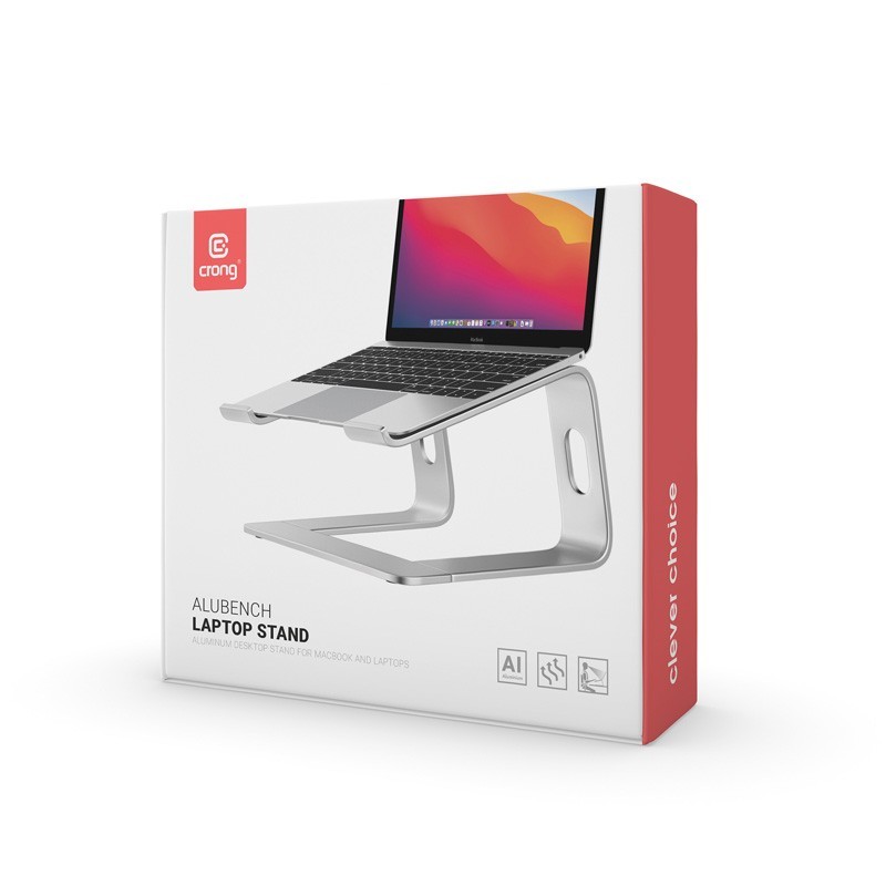 AluBench  Aluminiowa podstawka do laptopa Srebrna | PartsPC.pl