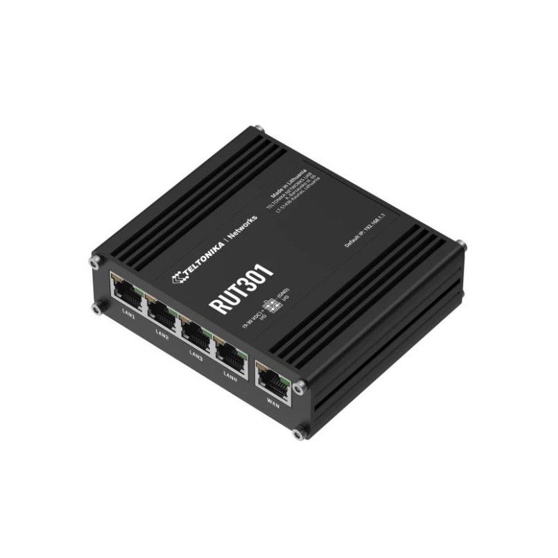 Router RUT301  4xLAN, 1xWAN, USB 2.0, 2xDI, 2xDO | PartsPC.pl
