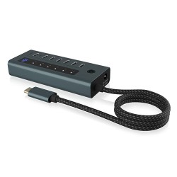 Hub IB-HUB1457-C31 7 port Type C HUB z 36 W PSU | PartsPC.pl