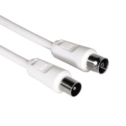 Kabel antenowy 75db 5m Biały | PartsPC.pl