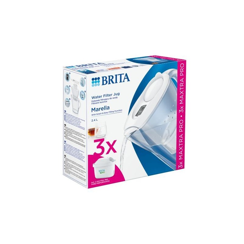 Dzbanek filtrujący 2,4l Marella+3 wkłady PRO Pure Performanc… | PartsPC.pl