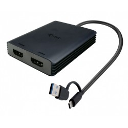 Adapter USB-A/USB-C Dual 4K/60 Hz HDMI Video | PartsPC.pl