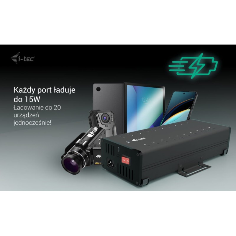 i-tec USB-C/USB-A Metal Charging + data HUB 15W per port 20x… | PartsPC.pl