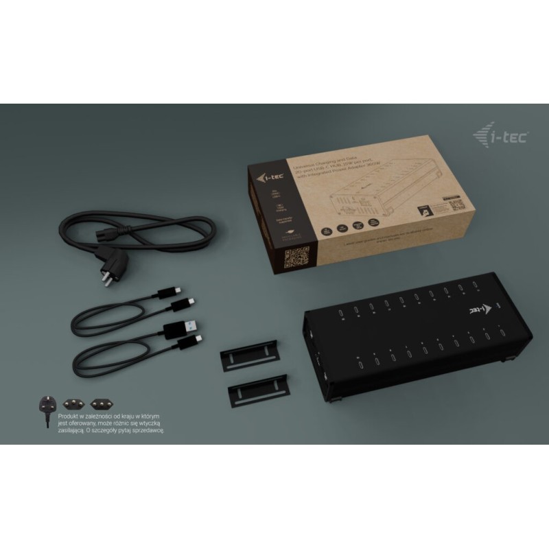 i-tec USB-C/USB-A Metal Charging + data HUB 15W per port 20x… | PartsPC.pl