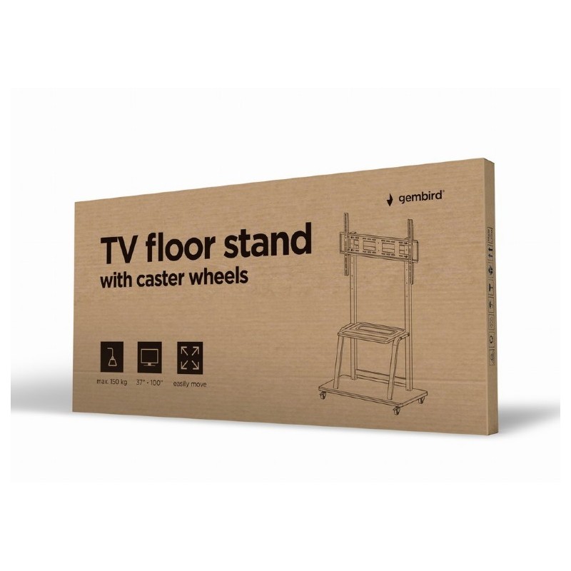 Stojak pod telewizor 37-100 cali na kółkach | PartsPC.pl