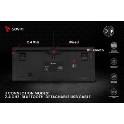 Klawiatura mechaniczna bezprzewodowa PHENIX Gateron Red Pro,… | PartsPC.pl