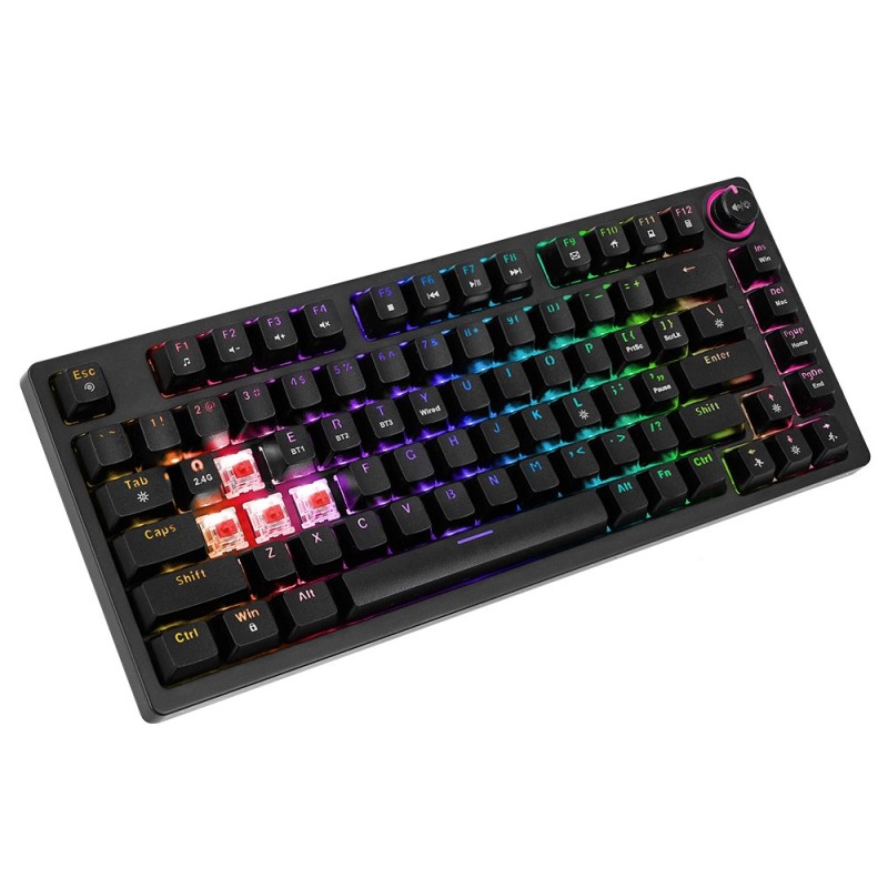 Klawiatura mechaniczna bezprzewodowa PHENIX Gateron Red Pro,… | PartsPC.pl