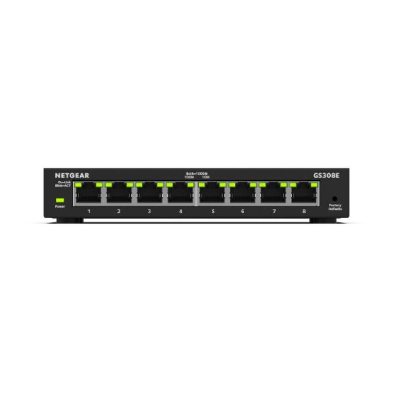 Przełącznik zarządzalny GS308E Switch 8xGE | PartsPC.pl
