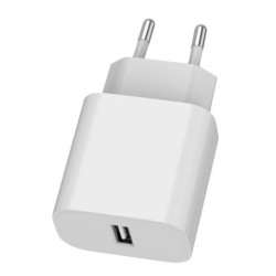 Ładowarka USB-A 2.4A biała | PartsPC.pl