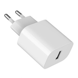 Ładowarka USB-A 2.4A biała | PartsPC.pl