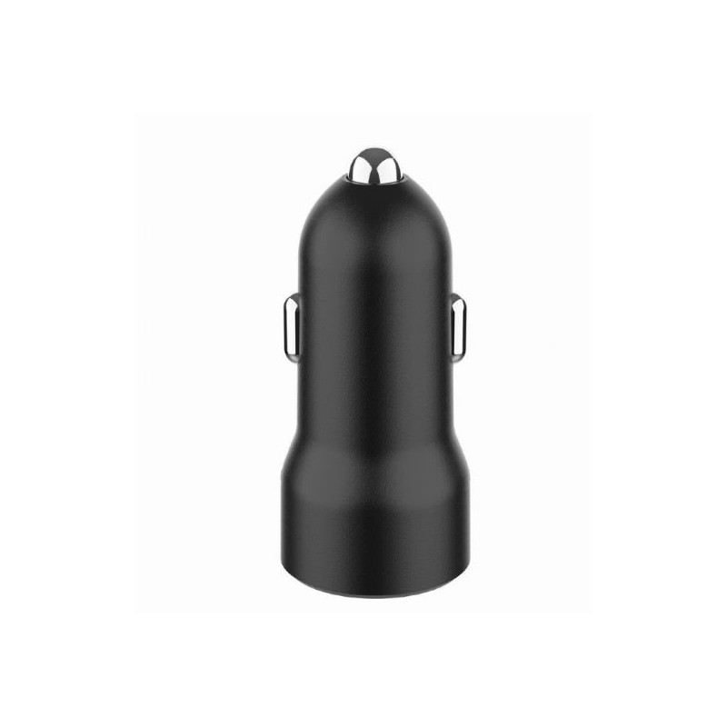 Ładowarka samochodowa USB-A/USB-C 20W PD czarna | PartsPC.pl