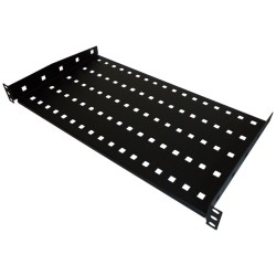 Półka stała 19 cali 1U głębokość 280mm Czarna | PartsPC.pl