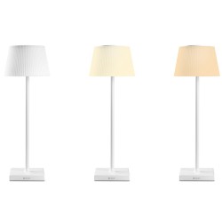 Lampka stołowa Pluto biała | PartsPC.pl