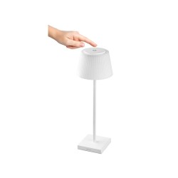 Lampka stołowa Pluto biała | PartsPC.pl