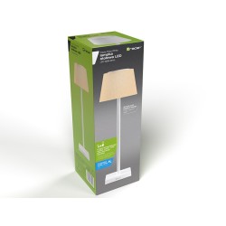 Lampka stołowa Pluto biała | PartsPC.pl