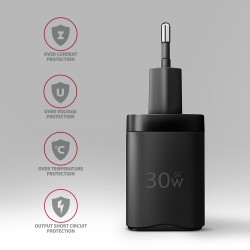 ACU-PD30 Ładowarka sieciowa PD 30W, 1x port USB-C, PD3.0/QC3… | PartsPC.pl
