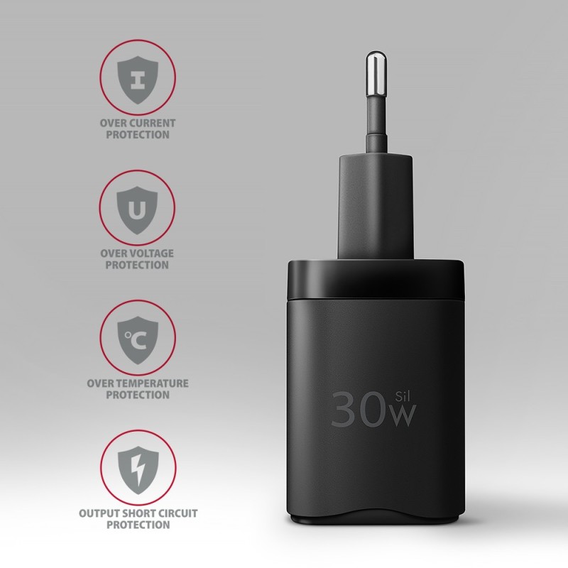ACU-PD30 Ładowarka sieciowa PD 30W, 1x port USB-C, PD3.0/QC3… | PartsPC.pl