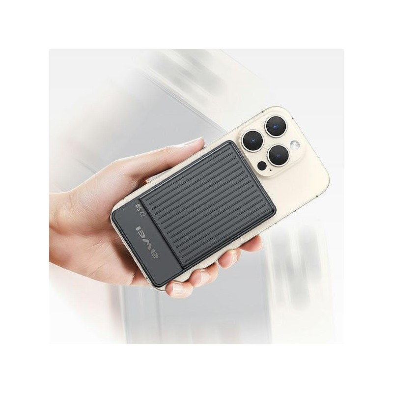 Powerbank indykcyjny MagSafe 10000mAh 22,5W Czarny | PartsPC.pl