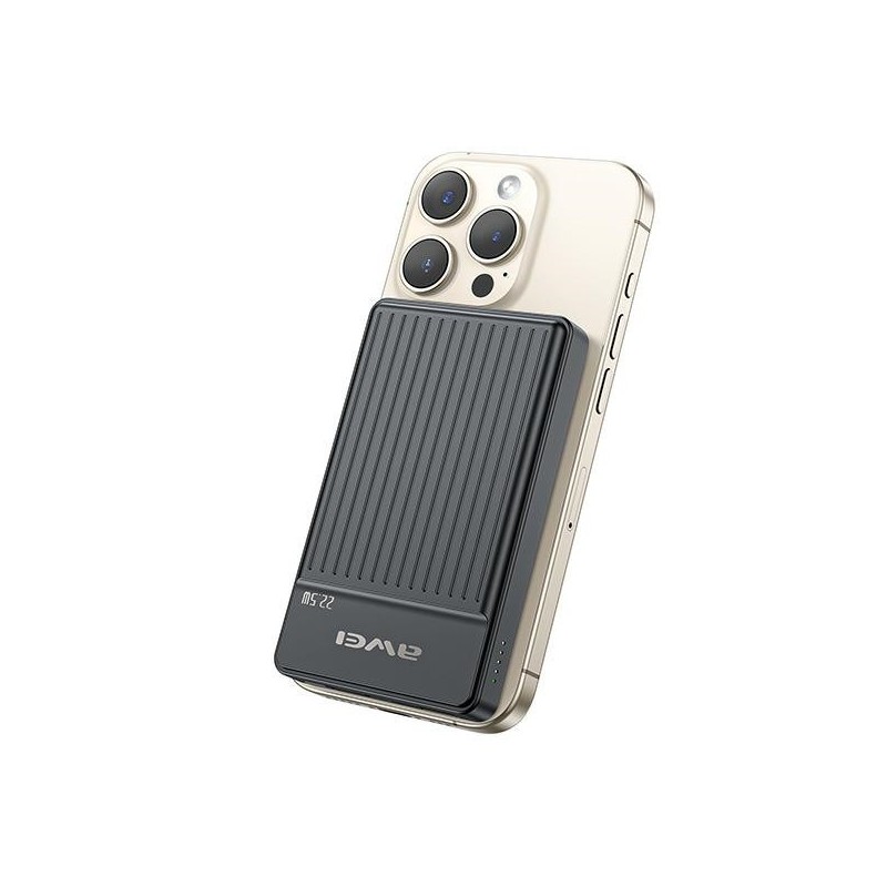 Powerbank indykcyjny MagSafe 10000mAh 22,5W Czarny | PartsPC.pl