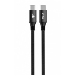 Kabel USB C - USB C 2m 240W czarny | PartsPC.pl