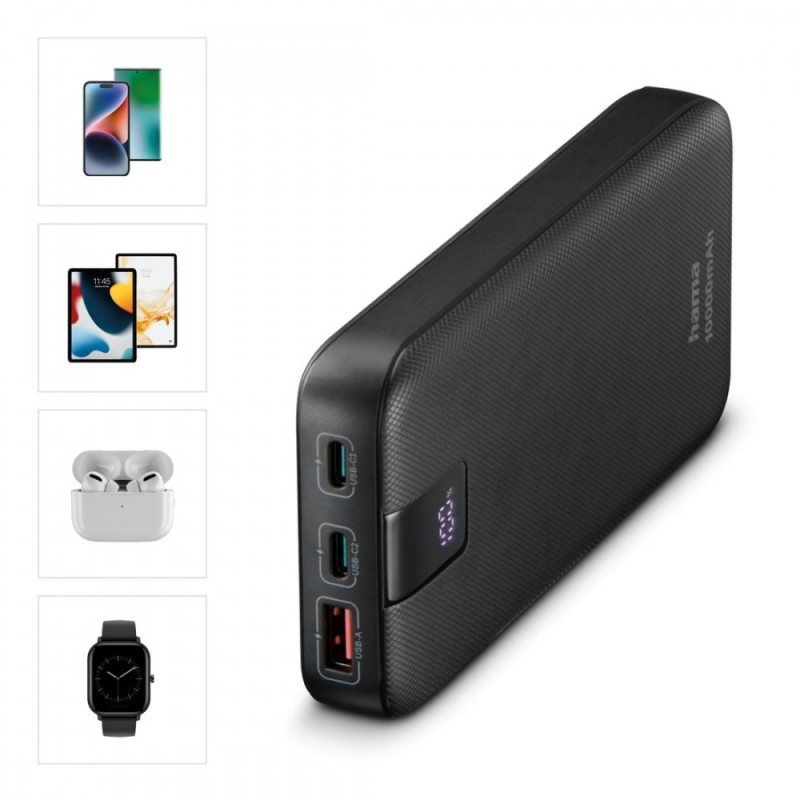 Power pack PD 10000 mAh Antracyt | PartsPC.pl
