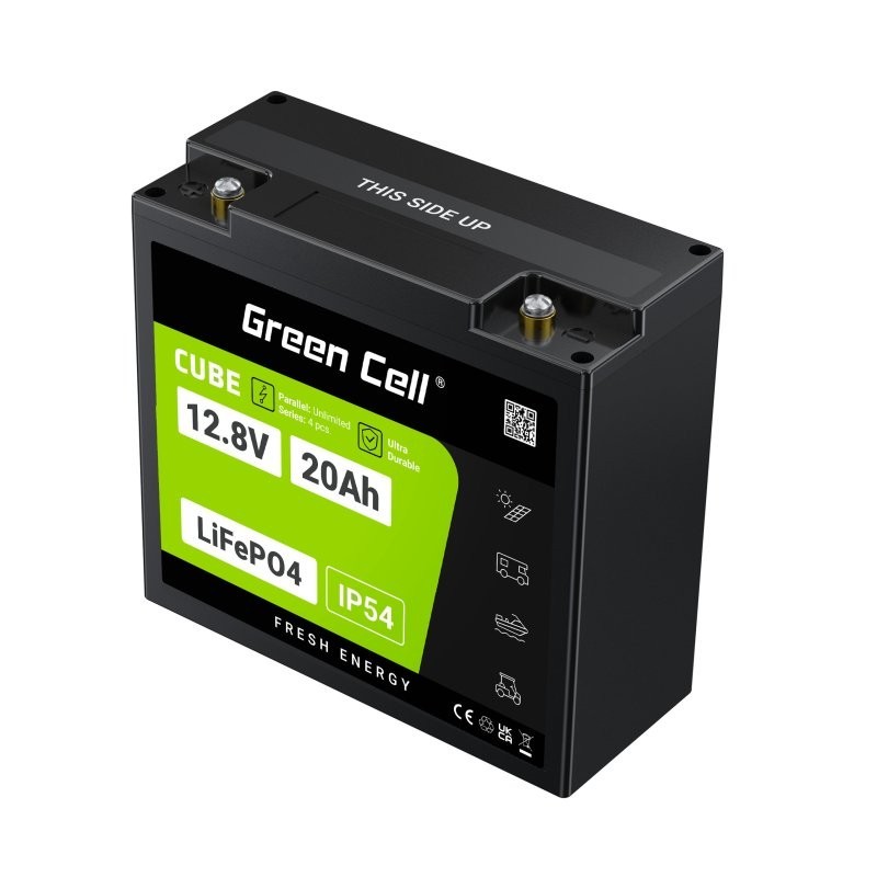 Akumulator CUBE LiFePO4 20Ah 12V/12.8V 256Wh | PartsPC.pl