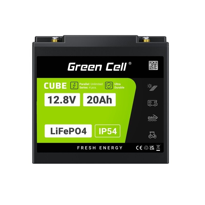 Akumulator CUBE LiFePO4 20Ah 12V/12.8V 256Wh | PartsPC.pl