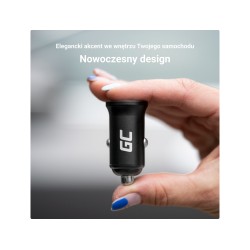 Ładowarka samochodowa GC PowerRide Nano36 36W 6A 2x USB-A | PartsPC.pl
