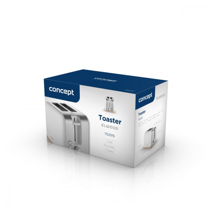 Toster Elwood TE2015 biały | PartsPC.pl