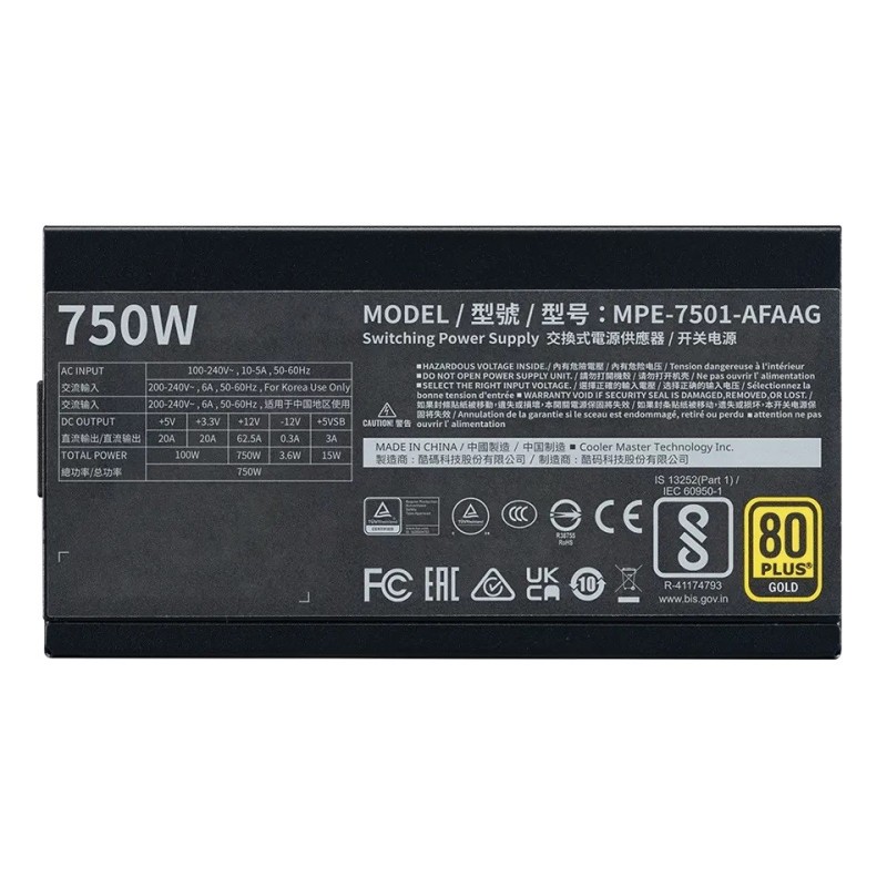Zasilacz MWE Gold 750W v2 ATX 3.1 | PartsPC.pl