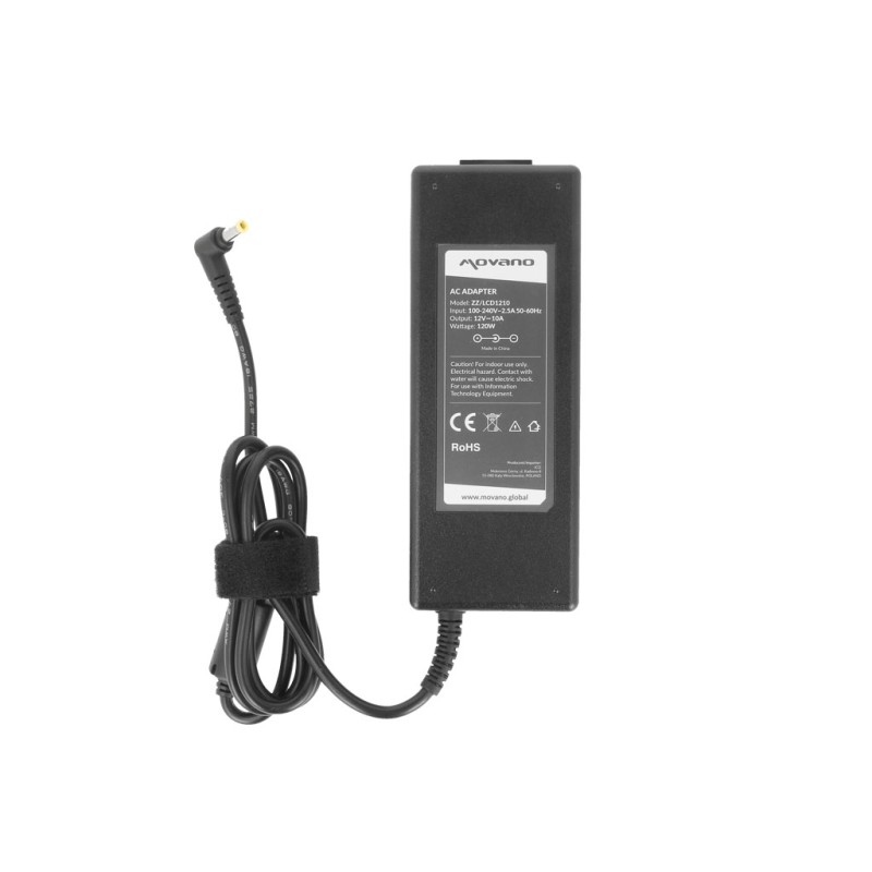 Zasilacz Movano LCD 12v 10a (5.5x2.5) 120W | PartsPC.pl