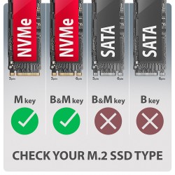 EEM2-20G Obudowa zewnętrzna aluminiowa USB-C 3.2 Gen 2 M.2 N… | PartsPC.pl