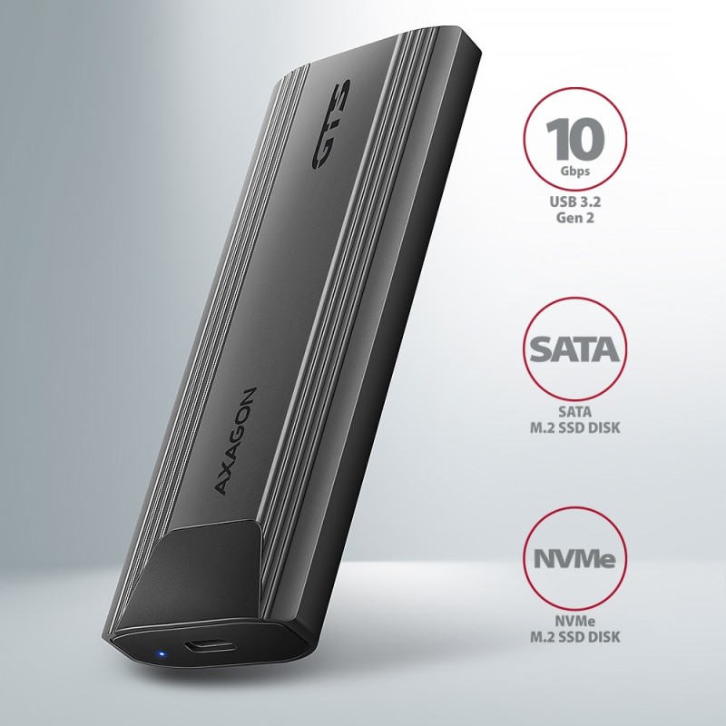 EEM2-GTS2 Obudowa zewnętrzna aluminiowa bezśrubowa USB-C 3.2… | PartsPC.pl