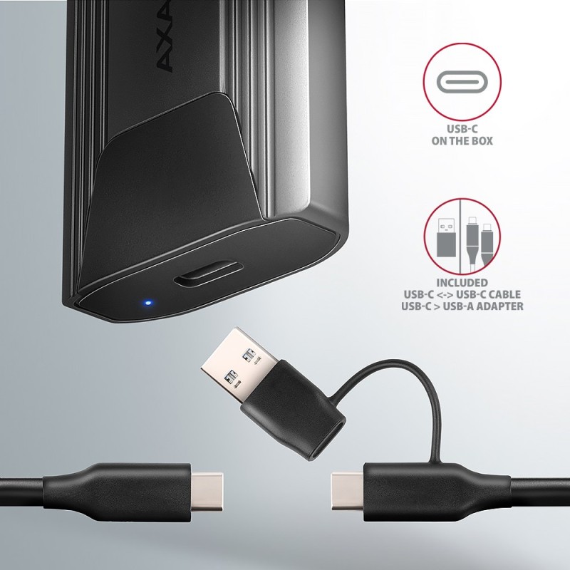 EEM2-GTS2 Obudowa zewnętrzna aluminiowa bezśrubowa USB-C 3.2… | PartsPC.pl