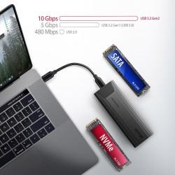 EEM2-GTS2 Obudowa zewnętrzna aluminiowa bezśrubowa USB-C 3.2… | PartsPC.pl