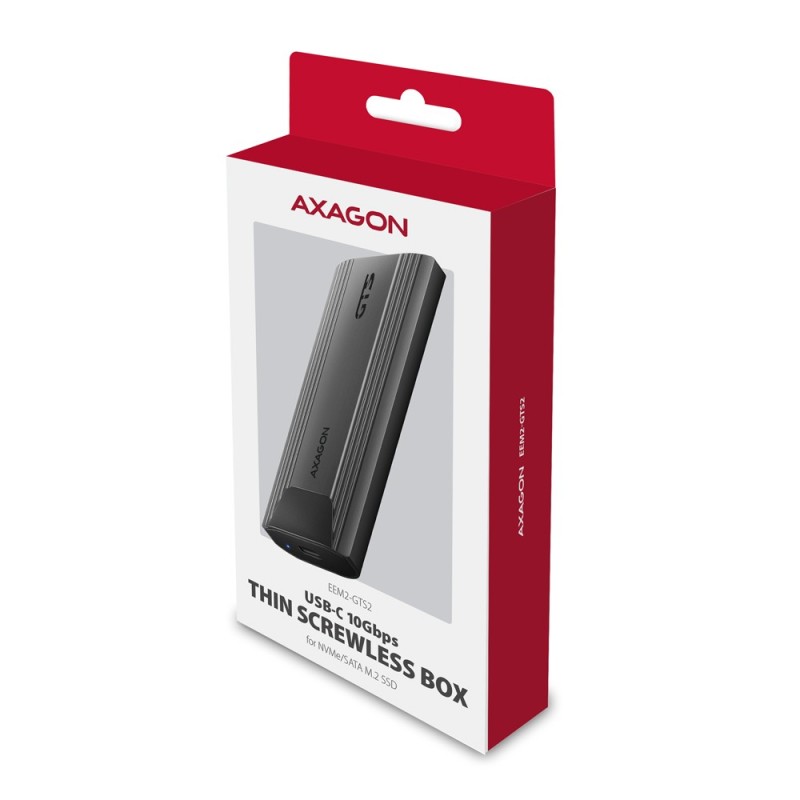 EEM2-GTS2 Obudowa zewnętrzna aluminiowa bezśrubowa USB-C 3.2… | PartsPC.pl