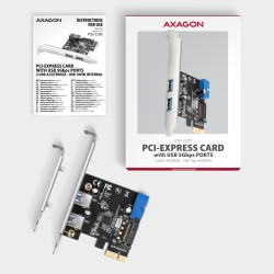 PCEU-232RS Kontroler PCIe 2+2x port USB 3.2 GEN 1, UASP, SP … | PartsPC.pl